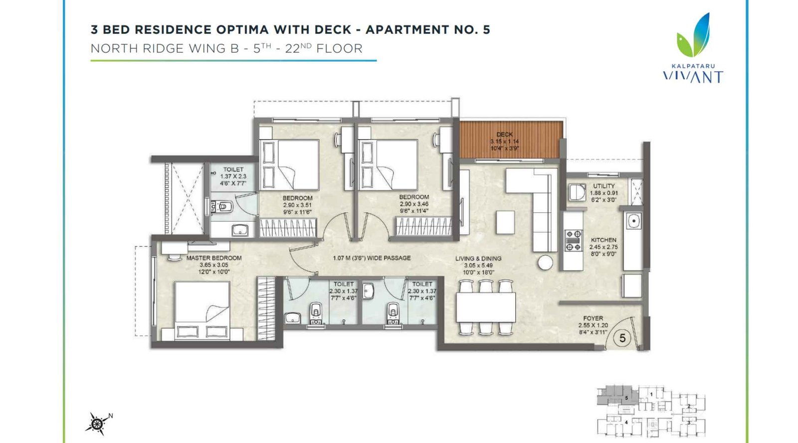 Kalpataru-Vivant-Floor-Plan-Apartment-No-5